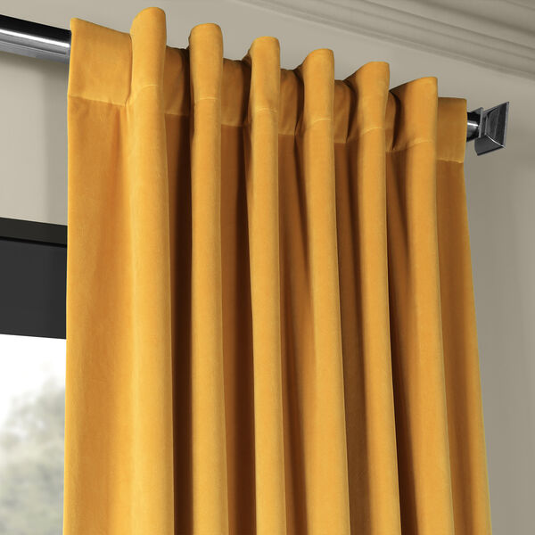 Fools Gold Signature Blackout Velvet Single Panel Curtain-SAMPLE SWATCH ONLY, image 4