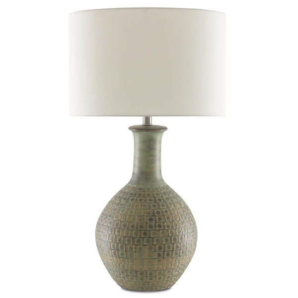 Loro Dark Moss Green and Gold One-Light Table Lamp, image 3
