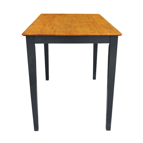 Black And Cherry 48 x 36-Inch Solid Wood Counter Height Table, image 4
