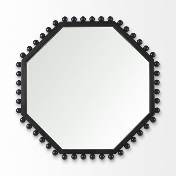 Torquay Black Octagonal Wall Mirror, image 2