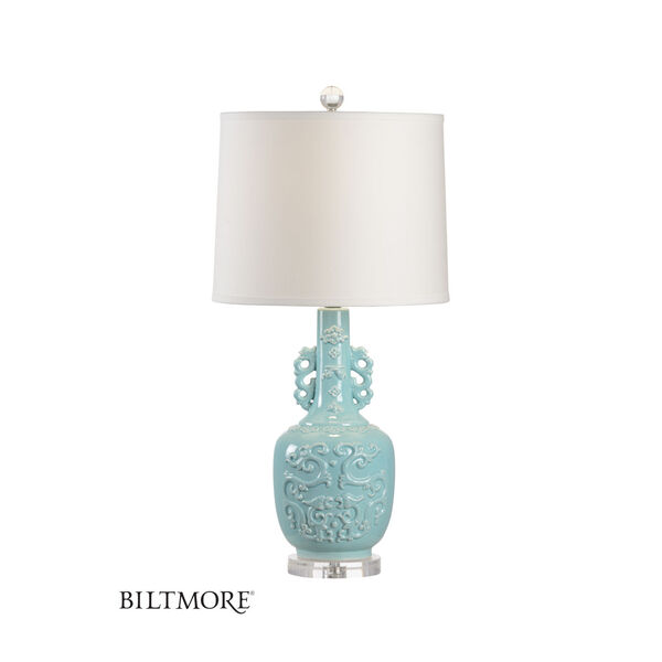 Georgine Mint and White One-Light Table Lamp, image 1