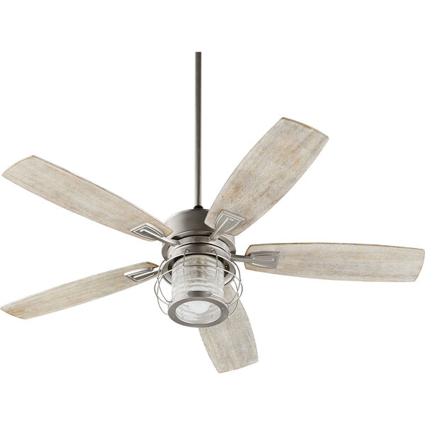 Galveston Satin Nickel One-Light 52-Inch Ceiling Fan, image 1