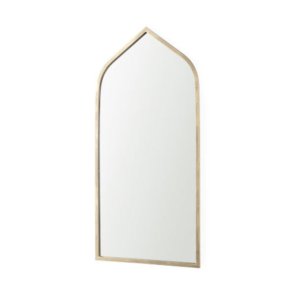 Giovanna Gold 24-Inch x 49-Inch Metal Frame Ogee Arch Vanity Mirror, image 1