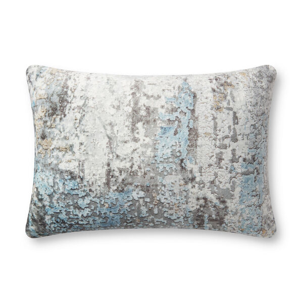 Gray and Multicolor : 16 In. x 26 In. Throw Pillow, image 1