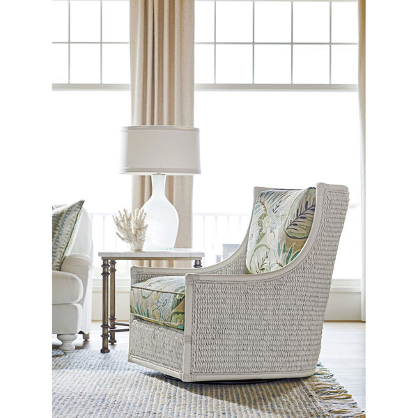 Ocean Breeze White Swivel Chair, image 3