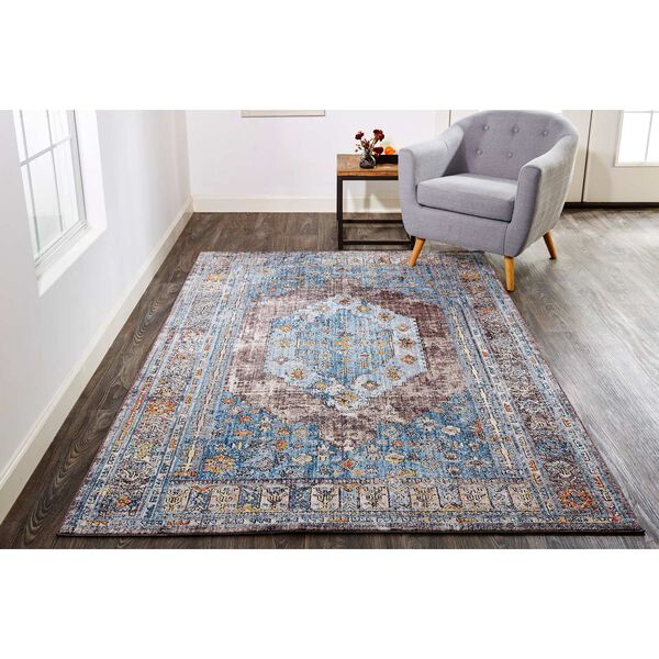 Armant Blue Gray Gold Area Rug, image 2