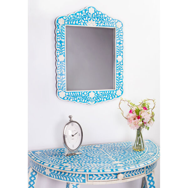 Blue Bone Inlay Wall Mirror, image 10