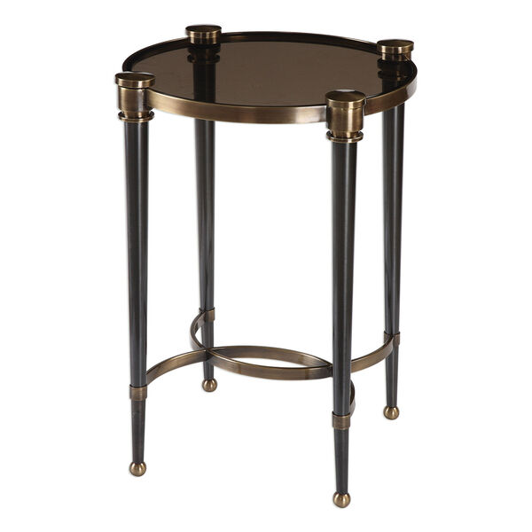 Thora Brushed Black Accent Table, image 3