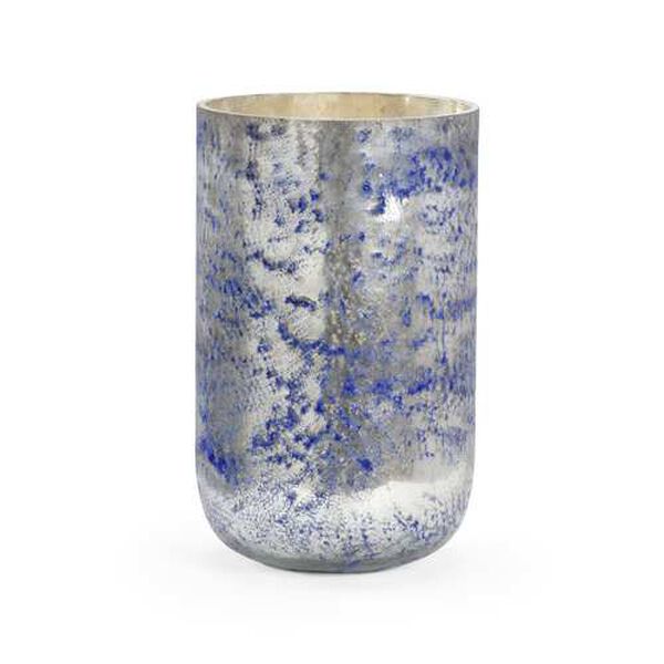 Galaxias Silver and Royal Blue Large Galaxias Candleholder, image 1