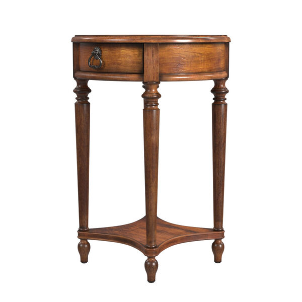 Jules Round Accent Table with Drawer, image 4
