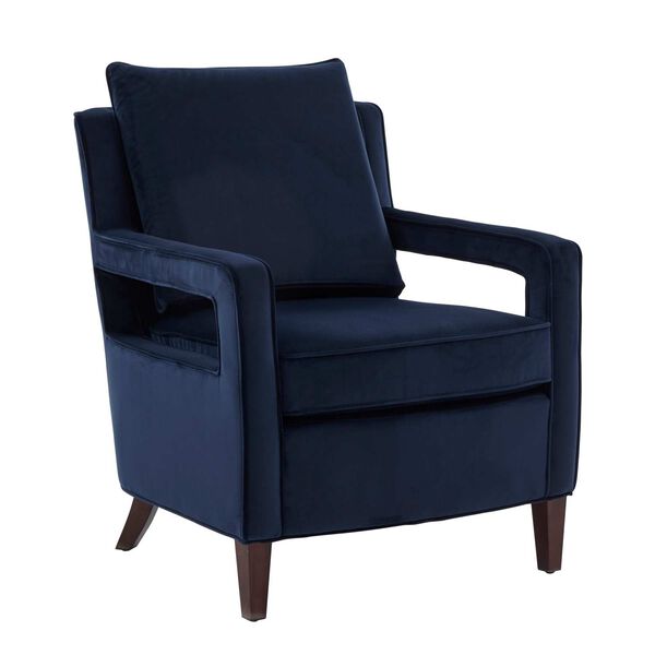 Questa Navy Blue Accent Chair, image 3