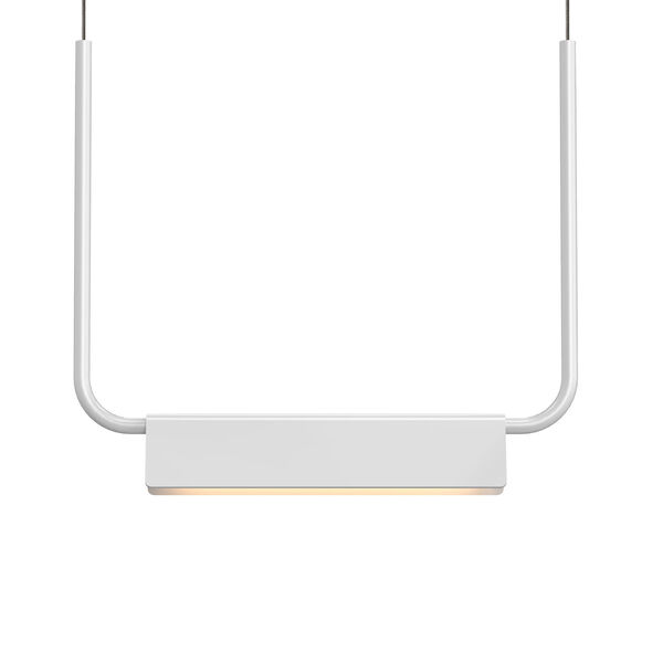 Morii Satin White LED 15-Inch Pendant, image 1