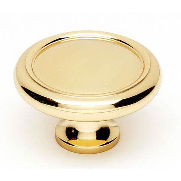 Polished Brass 1 3/4-Inch Knob, image 1