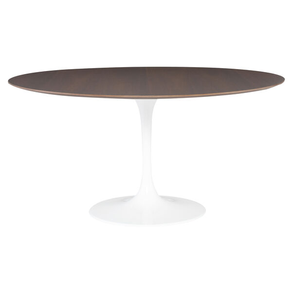Cal Walnut and White Dining Table, image 3