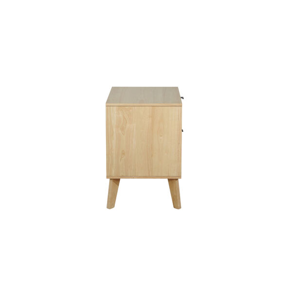 Ivy Natural Nightstand with Two Drawer, image 6
