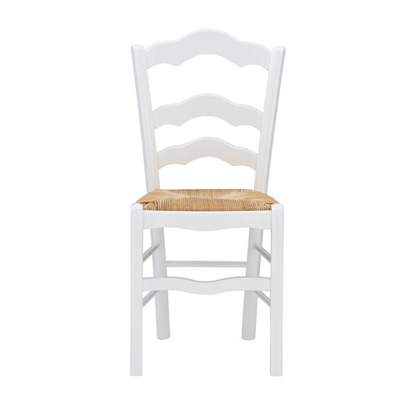 Filomena White and Natural Side Chair, Set of 2, image 2
