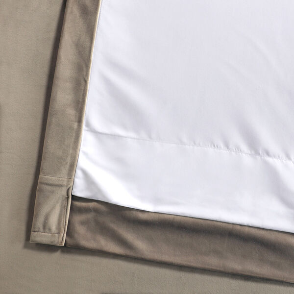 Brown 108 x 50 In. Plush Velvet Curtain Single Panel, image 11