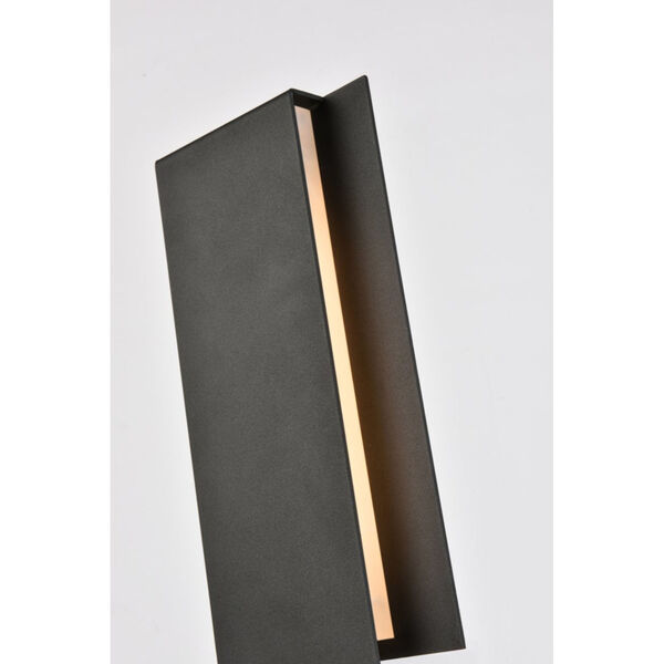Raine Black 14-Light LED Outdoor Wall Sconce, image 3