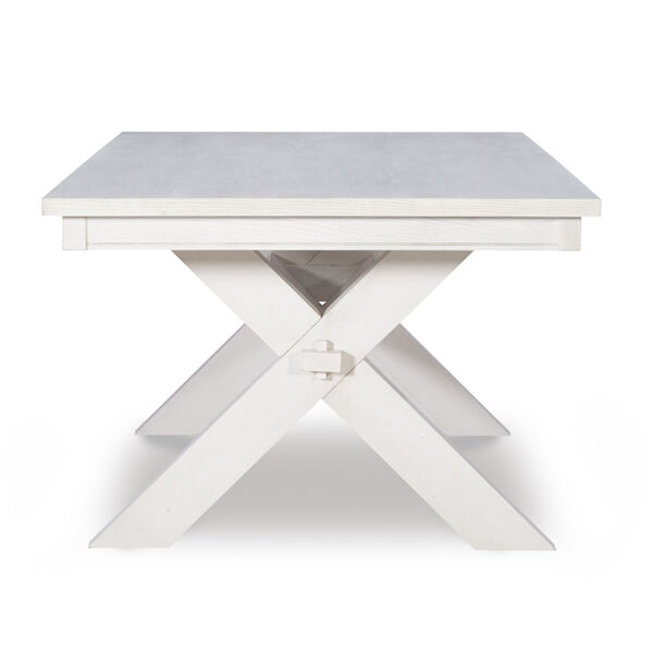 Bella Distressed White Dining Table, image 3