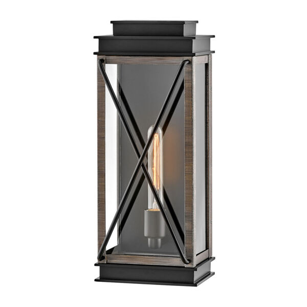Montecito Black One-Light 8-Inch Outdoor Wall Mount, image 1