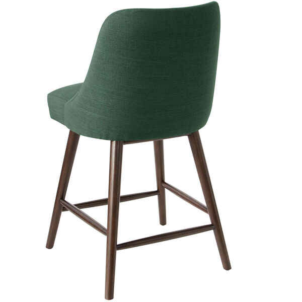 Linen Conifer Green 38-Inch Counter Stool, image 4
