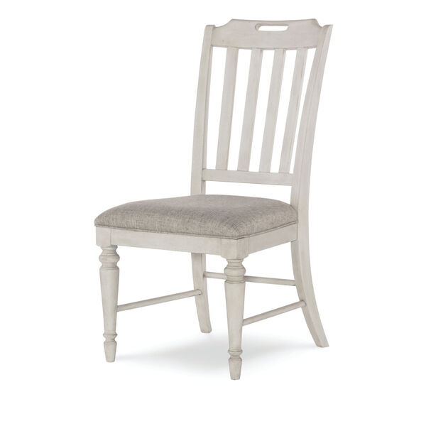 Brookhaven Vintage Linen Rustic Dark Elm Side Chair, image 1