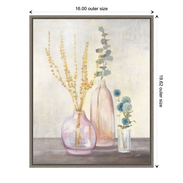 Julia Purinton Gray Autumn Vases III 16 x 20 Inch Wall Art, image 3