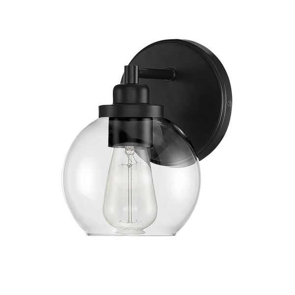 Carson Matte Black One-Light Wall Sconce, image 2