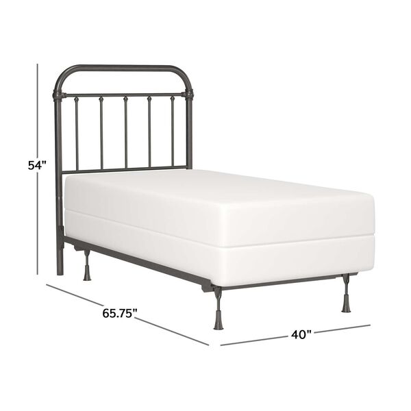 Kirkland Aged Pewter Twin Headboard with Frame, image 3