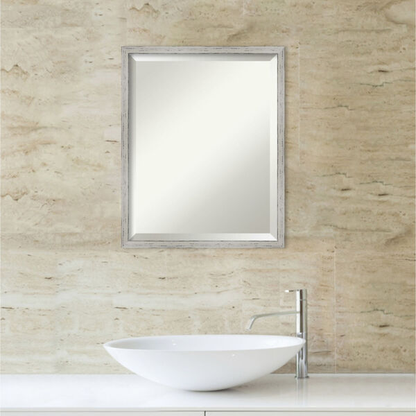 Shiplap White 17W X 21H-Inch Bathroom Vanity Wall Mirror, image 5