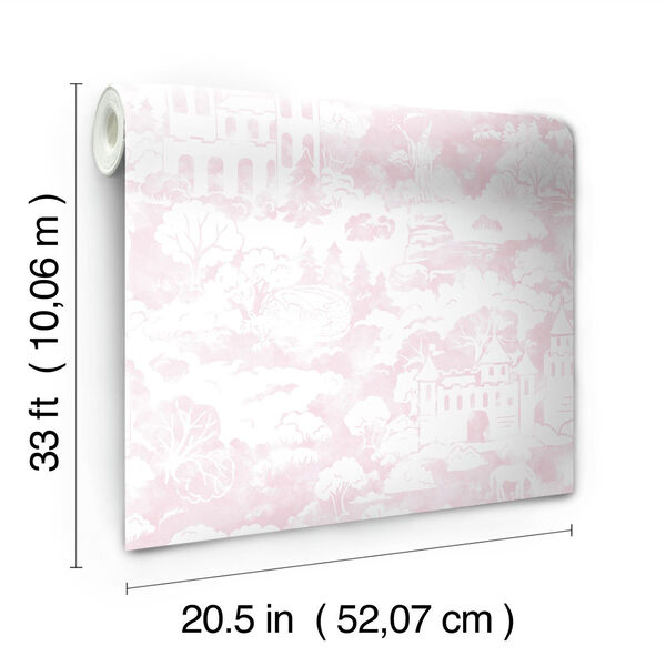 A Perfect World Pink Quiet Kingdom Wallpaper - SAMPLE SWATCH ONLY, image 4
