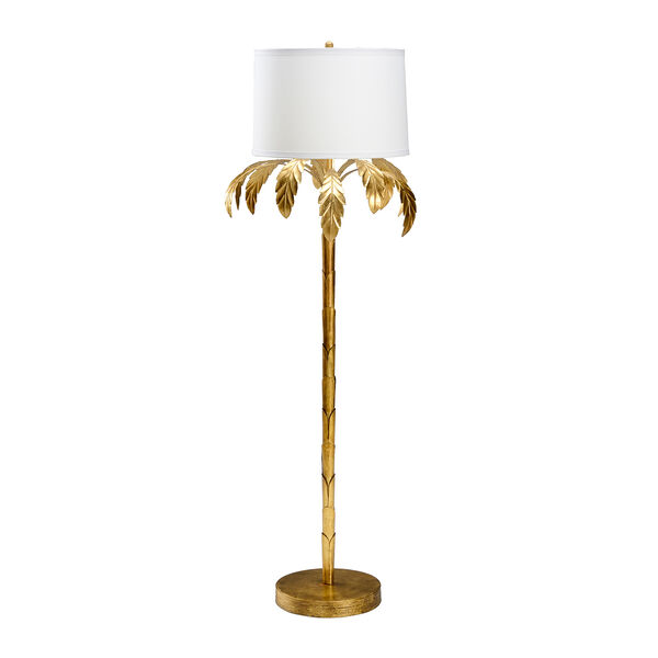 Bradshaw Orrell Gold One-Light Palm Floor Lamp, image 1