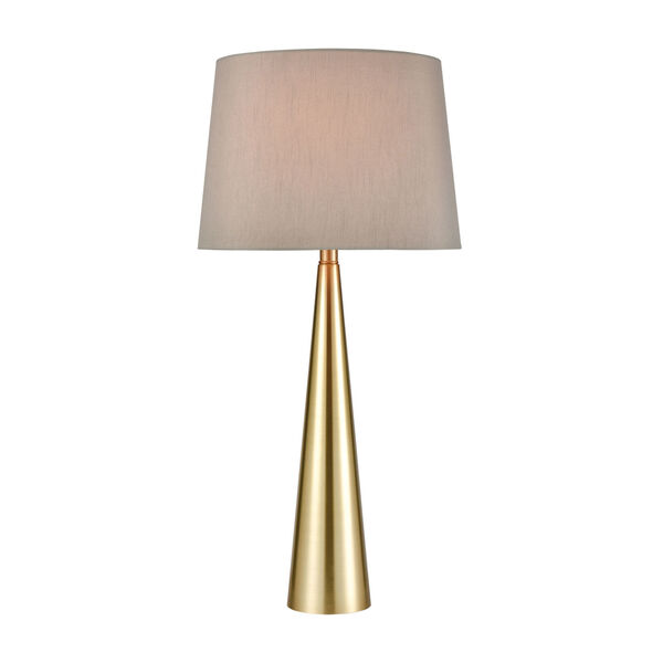 Bella Soft Aged Brass 14-Inch Table Lamp, image 1