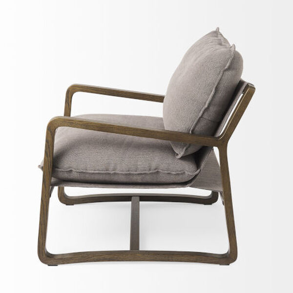 Brayden Dark Brown and Gray Accent Chair, image 3