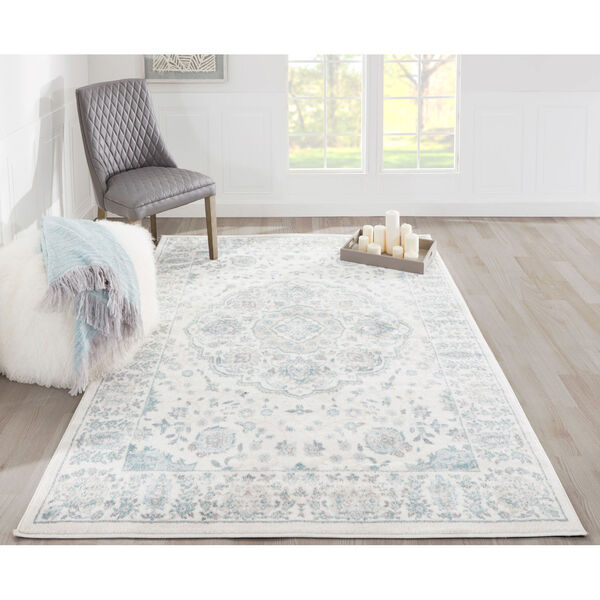 Brooklyn Heights Medallion Ivory Rectangular: 5 Ft. 3 In. x 7 Ft. 6 In. Rug, image 2