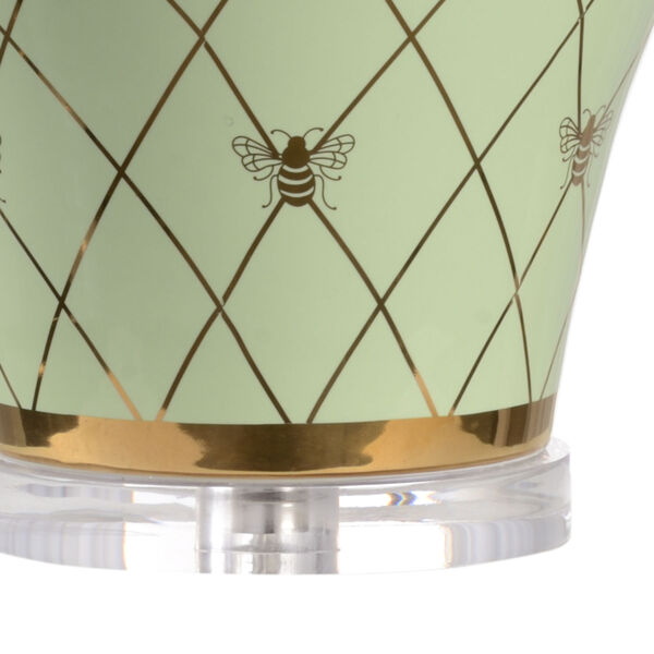 Shayla Copas Pistachio Glaze and Metallic Gold One-Light Ginger Jar Table Lamp, image 2