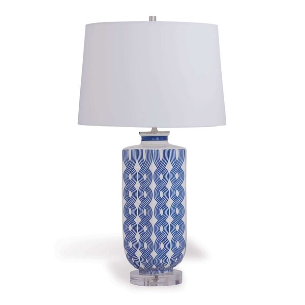 Evelyn Blue One-Light Table Lamp, image 1