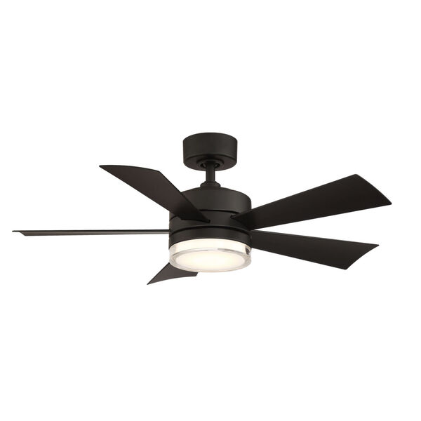 Wynd Matte Black 42-Inch ADA LED Ceiling Fan, image 1