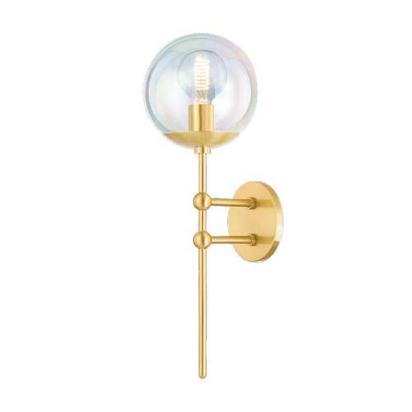 Ophelia Aged Brass One-Light Wall Sconce, image 1