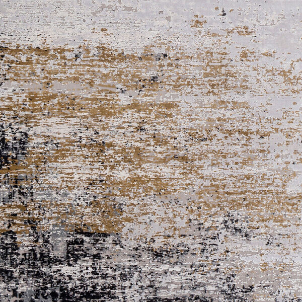 Solar Taupe and Yellow Runner: 3 Ft. x 9 Ft. 10 In. Rug, image 6