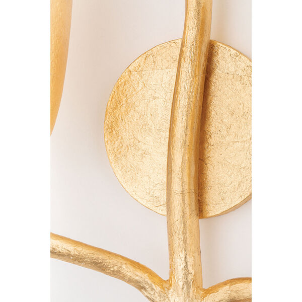 Vine Gold Leaf Three-Light Right Wall Sconce, image 5