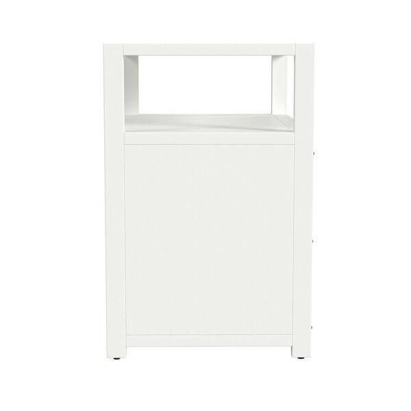 Lark White Wide Nightstand with Drawers, image 3