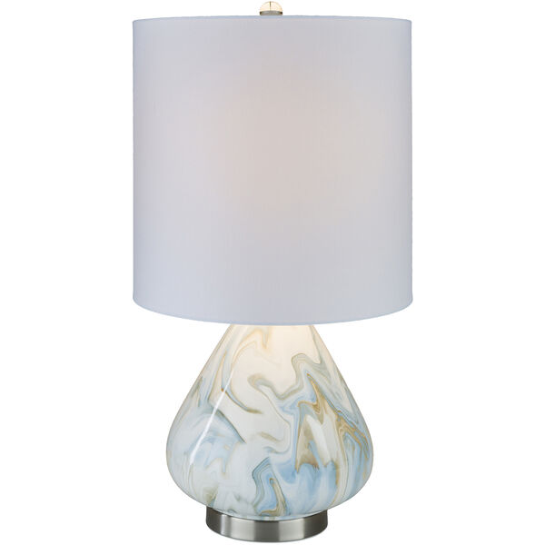 Orleans White and Blue One-Light Table Lamp, image 2