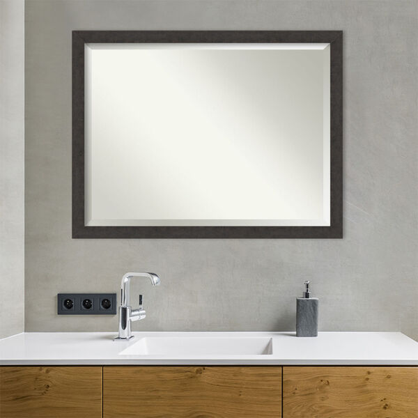 Espresso Frame Bathroom Vanity Wall Mirror, image 3