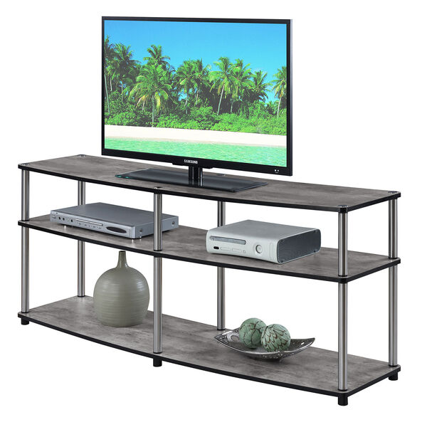 Designs2Go 3 Tier 60-Inch TV Stand in Faux Birch, image 2