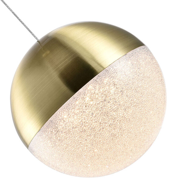 Ravello Polished Brass Integrated LED Pendant, image 1