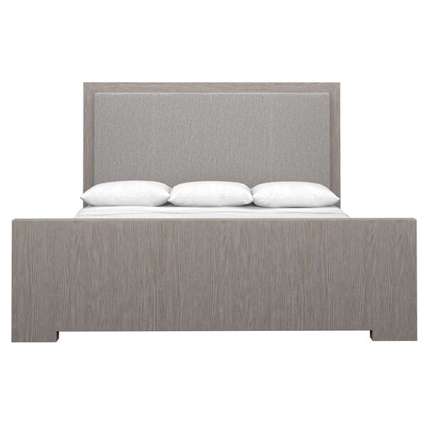 Trianon Light Gray and White Panel Bed, image 1