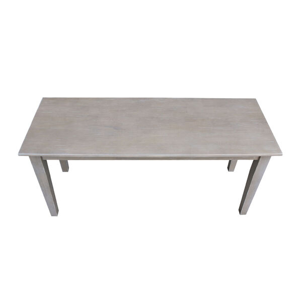 Shaker Styled Bench in Washed Gray Taupe, image 4