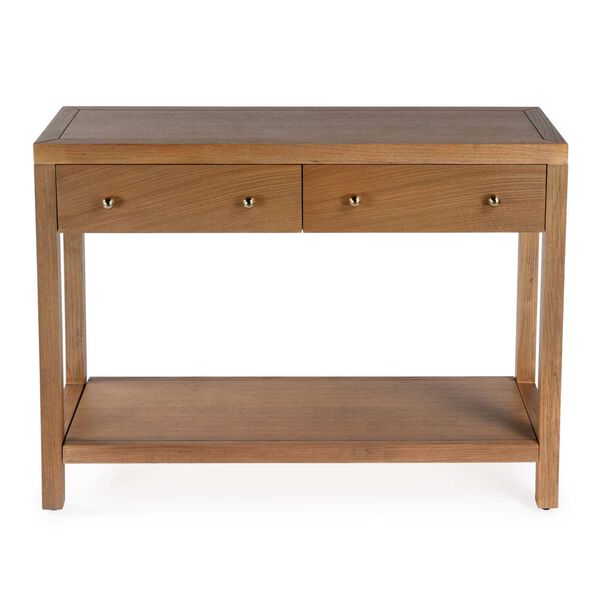 Celine Light Natural Two-Drawer Console Table, image 4