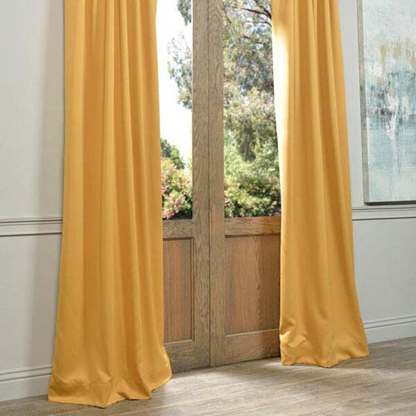 Marigold Yellow 50 x 84-Inch Blackout Curtain Pair 2 Panel, image 5